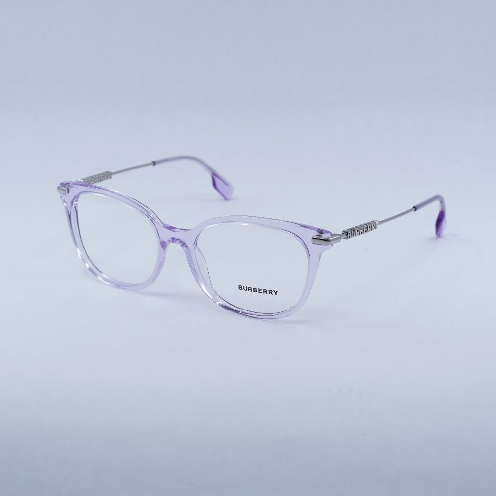 Burberry BE2391 4095 Eyeglasses Transparent Liliac 51mm Square Frame